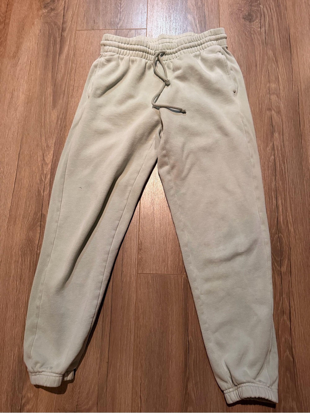 TNA COZY AF Sweat Fleece Mini Green Sweatpants Joggers Women’s Small Pants TNA